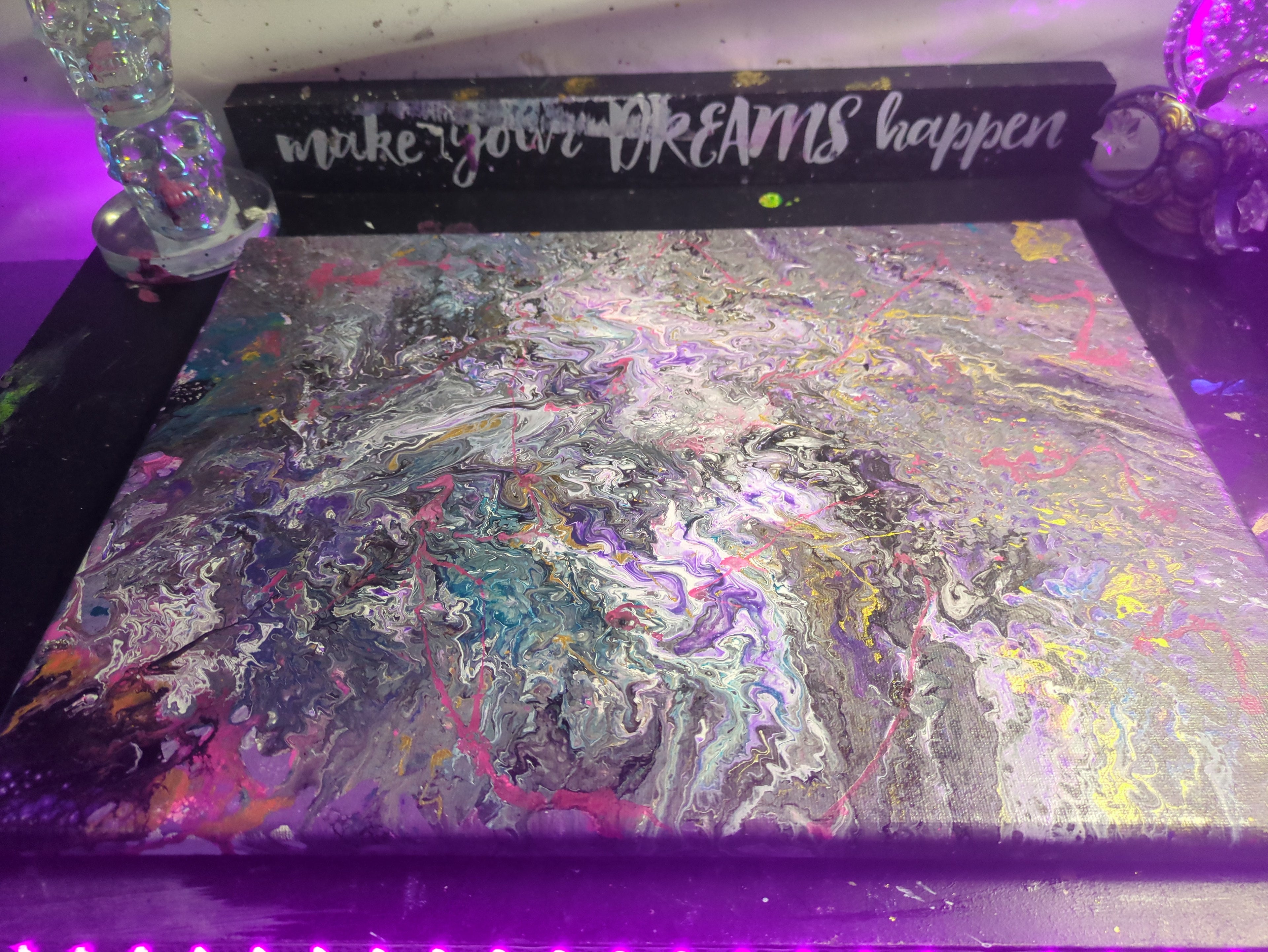 12x16 acrylic paint pour